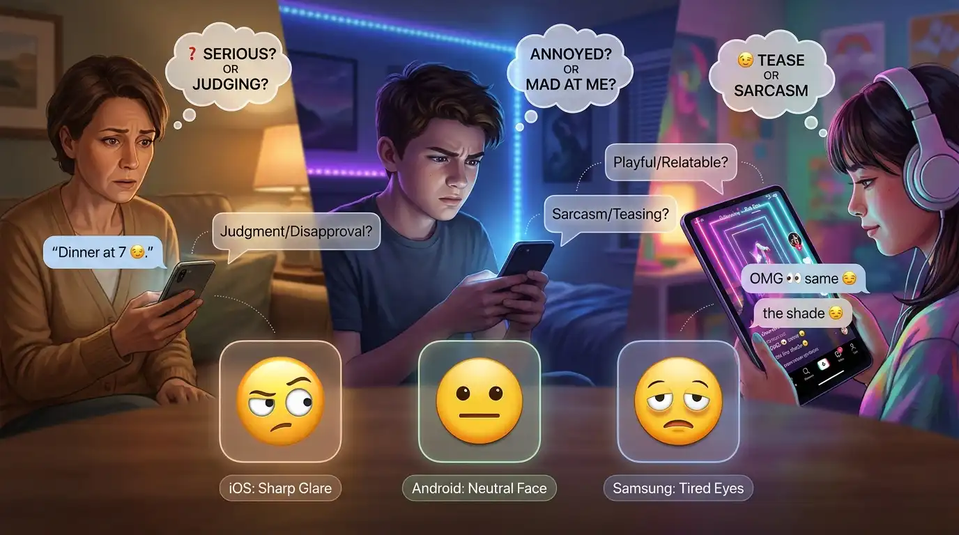 Side Eye Emoji Visual Rendering