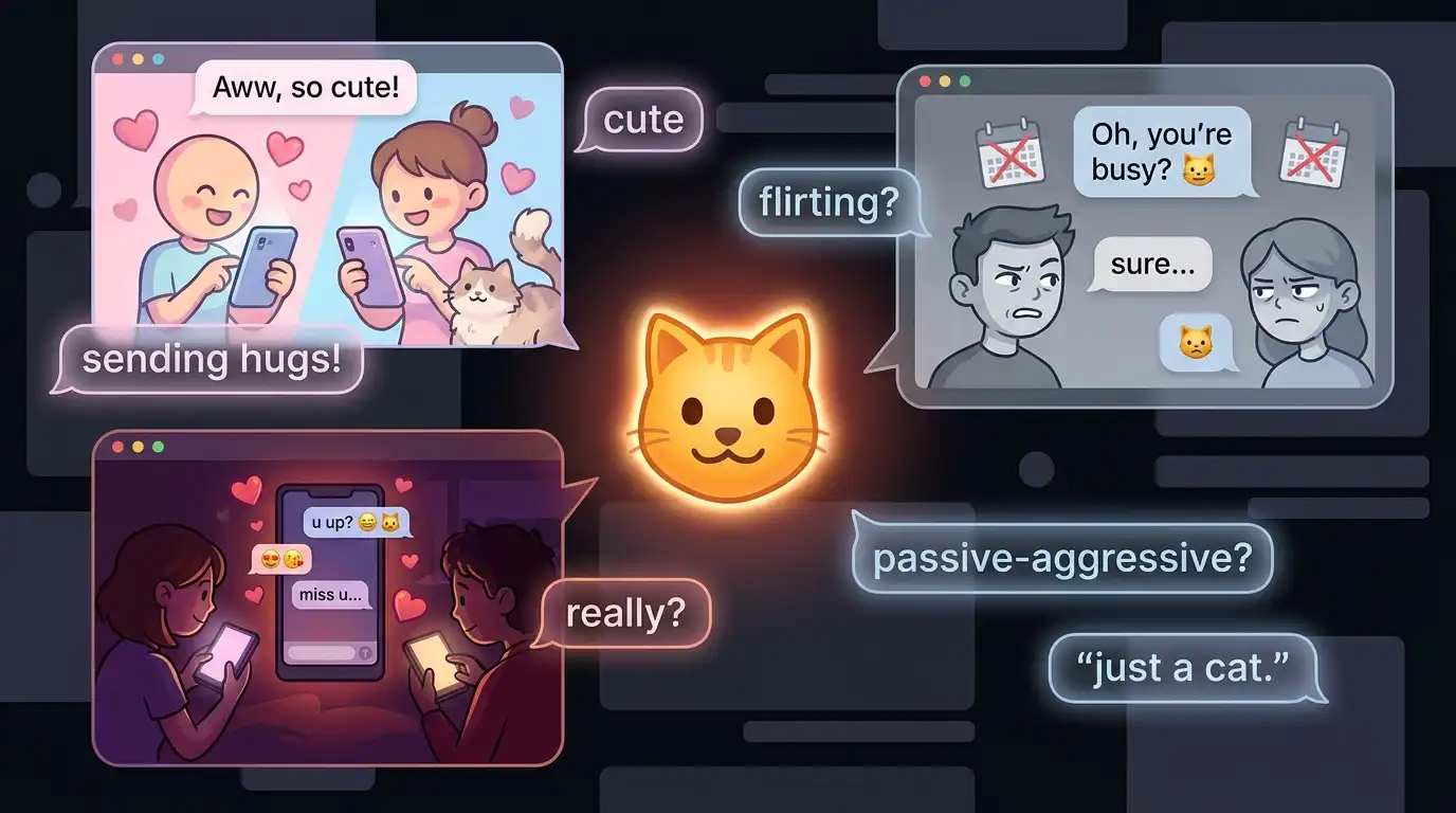 Cat Emoji 🐈 Meaning What Are You Really